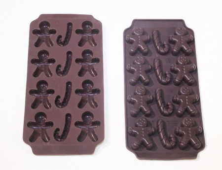 Силиконовая форма для шоколада, леденцов, карамели Человечки и палочки, 12 ячеек