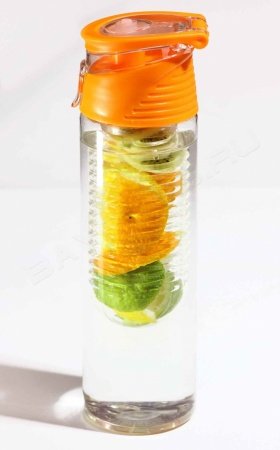 Спортивная бутылка для воды с отсеком для фруктов