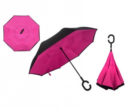 Зонт наоборот Фуксия