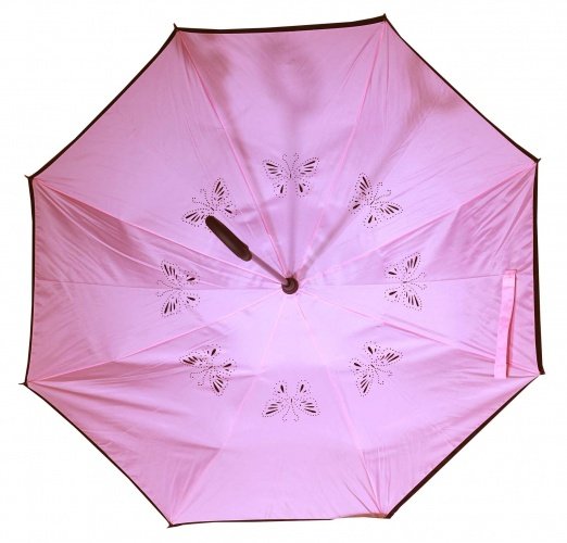 Зонт наоборот розовый (Pink)
