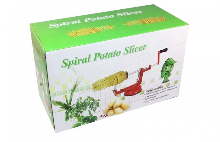 Ручная картофелерезка спиралька (spiral potato slicer)