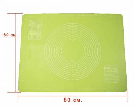 Толстый силиконовый коврик для раскатывания теста 60*80 см.