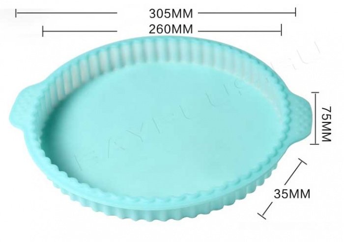 Круглая силиконовая форма  для пирогов 26 см.