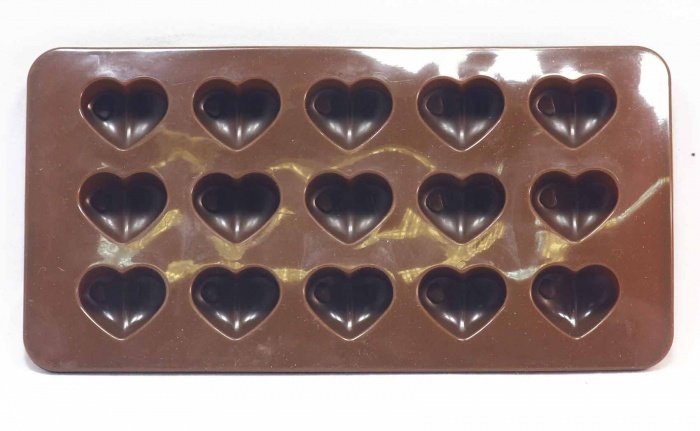 Силиконовая форма для шоколада и конфет сердечки