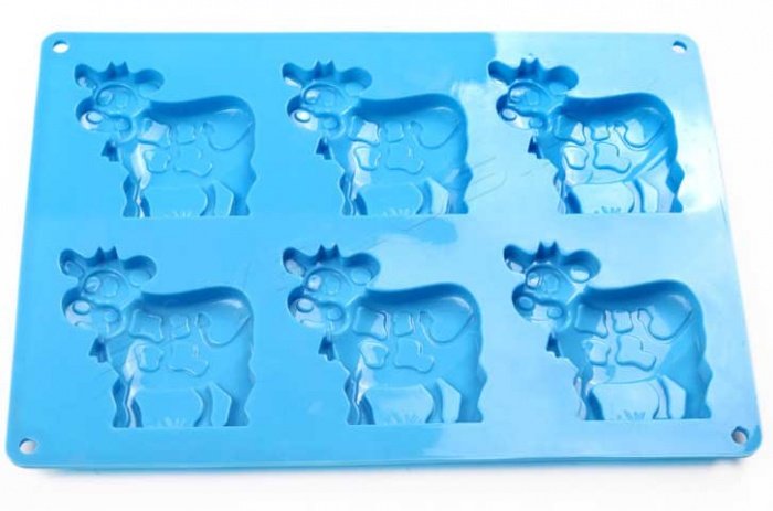 Силиконовые формы маленькие коровы для печенья, бисквитов, помадки и шоколада