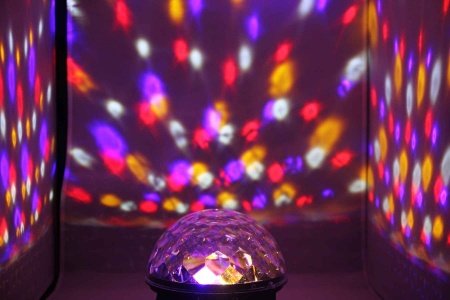 Светодиодный диско шар Led Magic Ball с флешкой (цветомузыка)