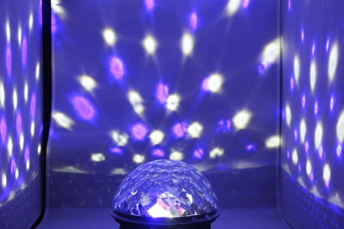 Светодиодный диско шар Led Magic Ball с флешкой (цветомузыка)