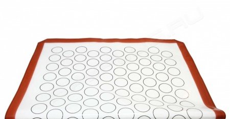 Армированный силиконовый коврик с разметкой для макарун (размер 40*60 см.)